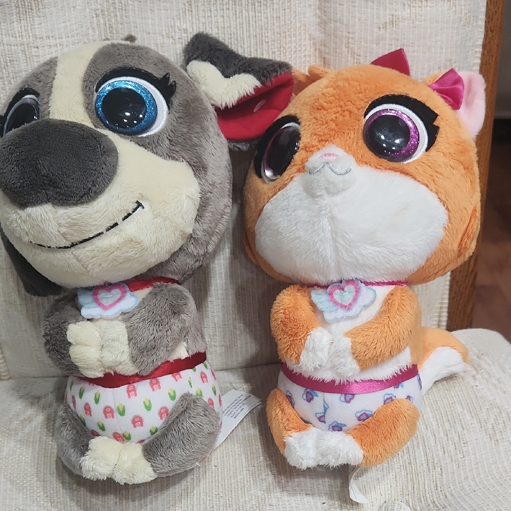 Disney TOTS Plush Dog And Kitten